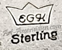 EGK inside a crown mark