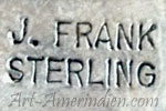 J. FRANK Navajo hallmark on Indian Native American jewelry