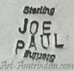 JOE PAUL Hallmark on Navajo jewelry