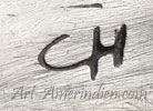 JH hallmark, silversmith working for Wheeling MFG