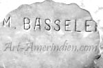 Marie BASSELEnte partial hallmark on Zuni jewelry