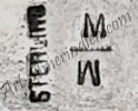 MM opposed and stacked letters hallmark is Matthew White Navajo silversmith