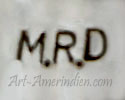 M.R.D. mark on Navajo style turquoise chips inlay jewelry