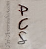 PCS mark is Pacific Crest Silver, Anglo silversmith