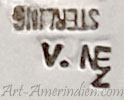 V. NEZ Navajo hallmark on jewelry